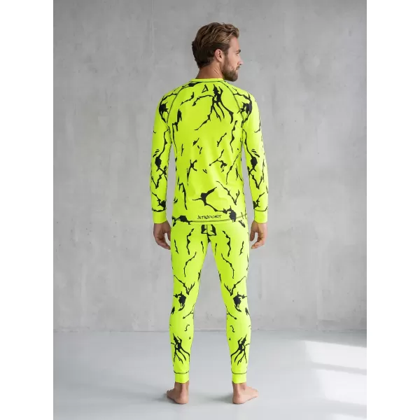  Pánské funkční termo kalhoty premium ALTISPORT VOJ/ALM052TER02 NEON GREEN 