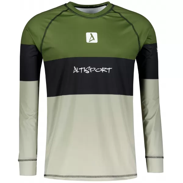  Pánské funkční termo triko s dlouhým rukávem premium ALTISPORT VOJ/ALM051TER01 KHAKI 