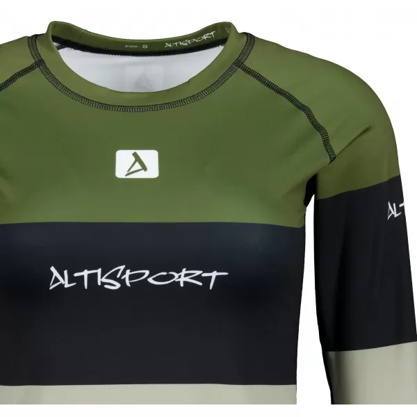  Dámské funkční termo triko s dlouhým rukávem premium ALTISPORT VOJ/ALW051TER01 KHAKI 