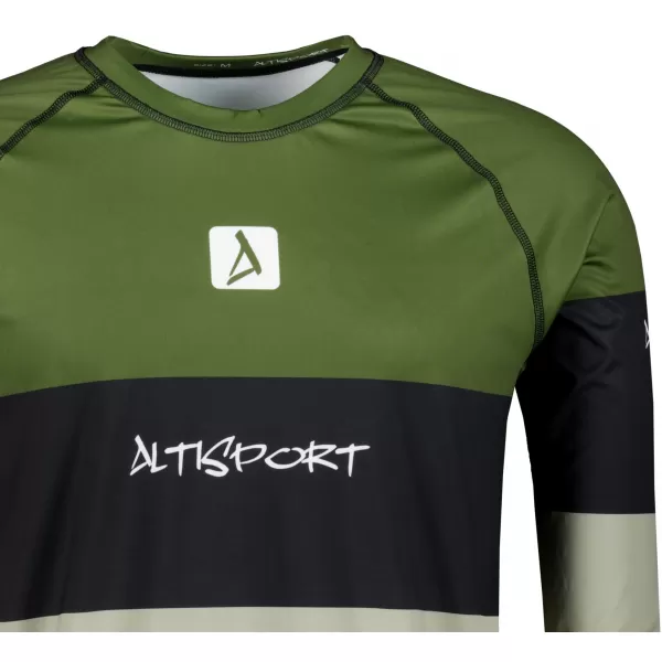  Pánské funkční termo triko s dlouhým rukávem premium ALTISPORT VOJ/ALM051TER01 KHAKI 