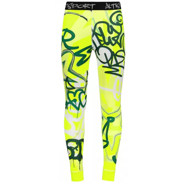  Pánské funkční termo kalhoty premium ALTISPORT VOJ/ALM054TER02 FLUO ZELENÁ 