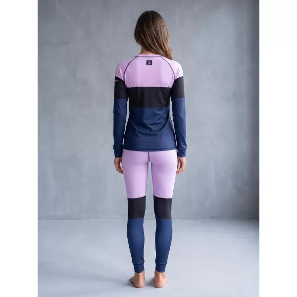  Dámské funkční termo triko s dlouhým rukávem premium ALTISPORT VOJ/ALW051TER01 VIOLET/MODRÁ 