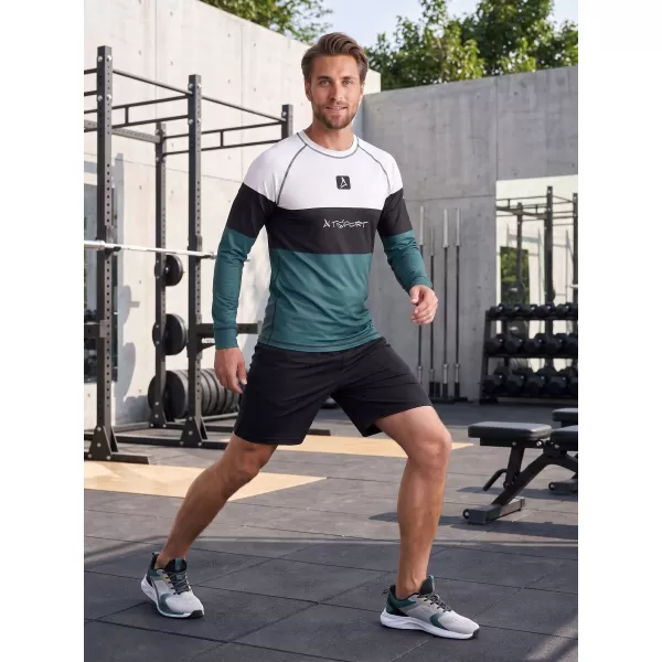  Pánské funkční termo triko s dlouhým rukávem premium ALTISPORT VOJ/ALM051TER01 BÍLOZELENÁ 