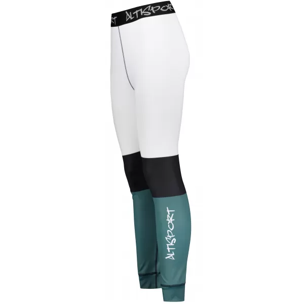  Dámské funkční termo kalhoty premium ALTISPORT VOJ/ALW051TER02 BÍLOZELENÁ 