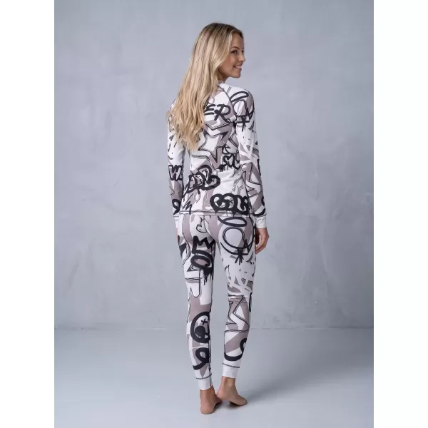  Dámské funkční termo kalhoty premium ALTISPORT VOJ/ALW054TER02 BÍLOŠEDÁ 
