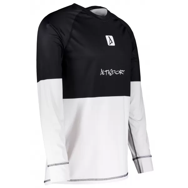  Pánské funkční termo triko s dlouhým rukávem premium ALTISPORT VOJ/ALM051TER01 ČERNOBÍLÁ 