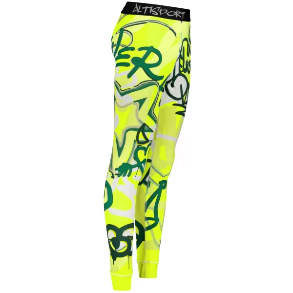  Pánské funkční termo kalhoty premium ALTISPORT VOJ/ALM054TER02 FLUO ZELENÁ 