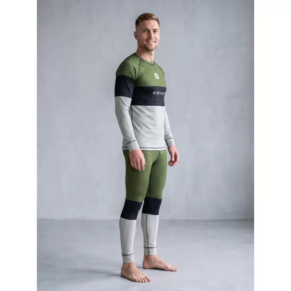  Pánské funkční termo kalhoty premium ALTISPORT VOJ/ALM051TER02 KHAKI 