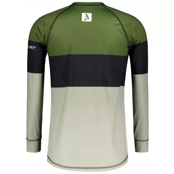  Pánské funkční termo triko s dlouhým rukávem premium ALTISPORT VOJ/ALM051TER01 KHAKI 