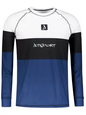 Pánské funkční termo triko s dlouhým rukávem premium ALTISPORT VOJ/ALM051TER01 BÍLOMODRÁ