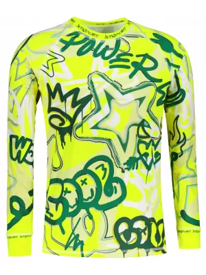Pánské funkční termo triko s dlouhým rukávem premium ALTISPORT VOJ/ALM054TER01 FLUO ZELENÁ