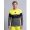 Pánské funkční termo triko s dlouhým rukávem premium ALTISPORT VOJ/ALM051TER01 NEON YELLOW/ŠEDÁ