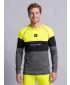 Pánské funkční termo triko s dlouhým rukávem premium ALTISPORT VOJ/ALM051TER01 NEON YELLOW/ŠEDÁ