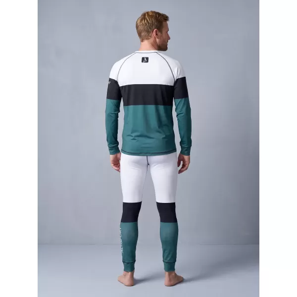  Pánské funkční termo kalhoty premium ALTISPORT VOJ/ALM051TER02 BÍLOZELENÁ 