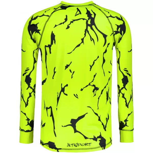  Pánské funkční termo triko s dlouhým rukávem premium ALTISPORT VOJ/ALM052TER01 NEON GREEN 