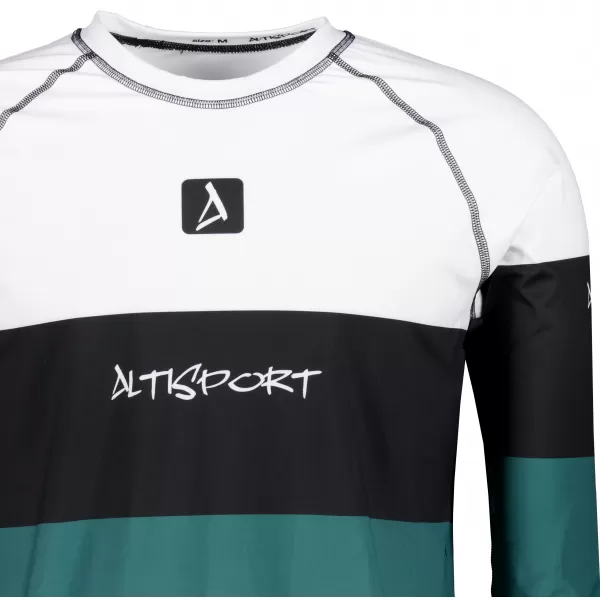  Pánské funkční termo triko s dlouhým rukávem premium ALTISPORT VOJ/ALM051TER01 BÍLOZELENÁ 