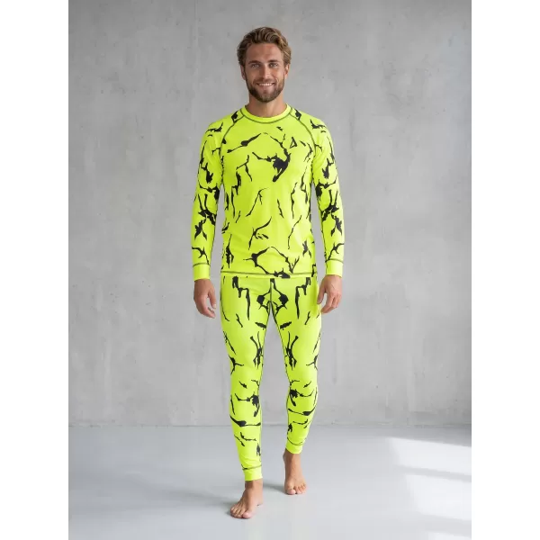  Pánské funkční termo kalhoty premium ALTISPORT VOJ/ALM052TER02 NEON GREEN 