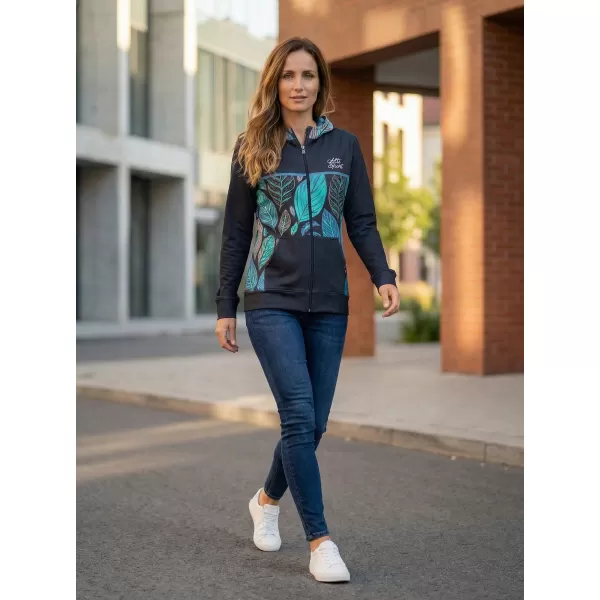  Dámská mikina na zip premium ALTISPORT VOJ/ALW061MI02 MODRÁ 