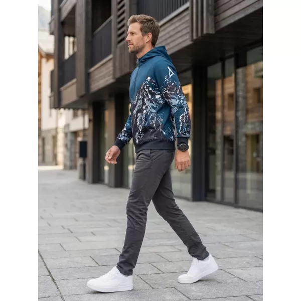  Pánská mikina na zip premium ALTISPORT VOJ/ALM059MI02 NAVY 