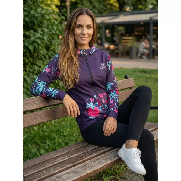  Dámská mikina na zip premium ALTISPORT VOJ/ALW063MI02 FUCHSIOVÁ 