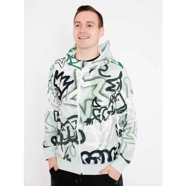  Pánská mikina na zip premium ALTISPORT VOJ/ALM054MI02 ZELENÁ 