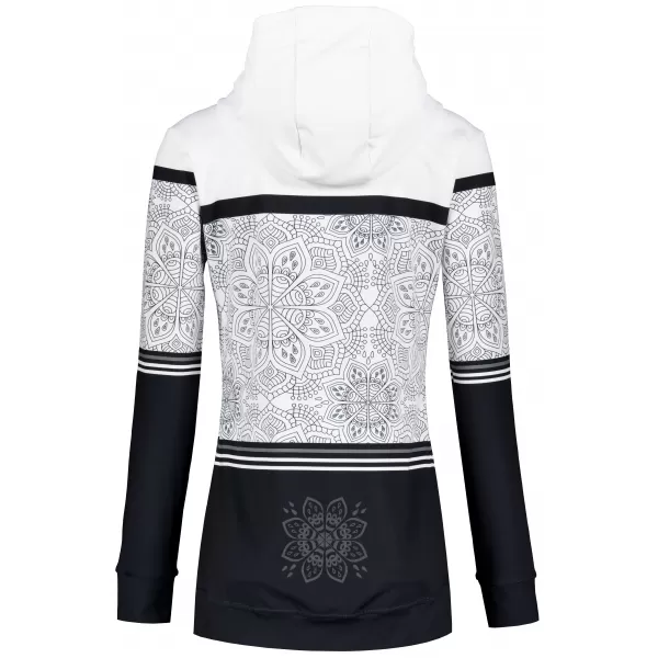  Dámská mikina na zip premium ALTISPORT VOJ/ALW023MI02 ČERNOBÍLÁ 