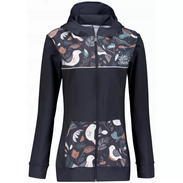  Dámská mikina na zip premium ALTISPORT VOJ/ALW062MI02 ČERNÁ 