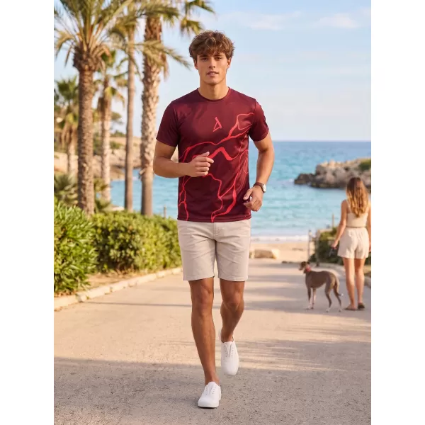  Pánské funkční triko premium ALTISPORT VOJ/ALM073TR01 WINE RED 