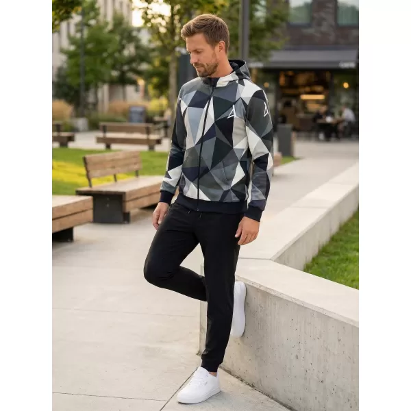  Pánská mikina na zip premium ALTISPORT VOJ/ALM007MI02 ŠEDÁ 