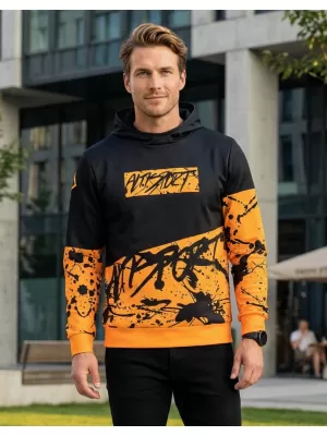 Pánská mikina premium ALTISPORT VOJ/ALM068MI01 ČERNOŽLUTÁ