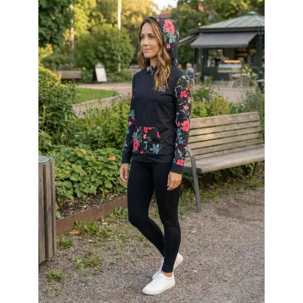  Dámská mikina na zip premium ALTISPORT VOJ/ALW063MI02 ČERNOZELENÁ 