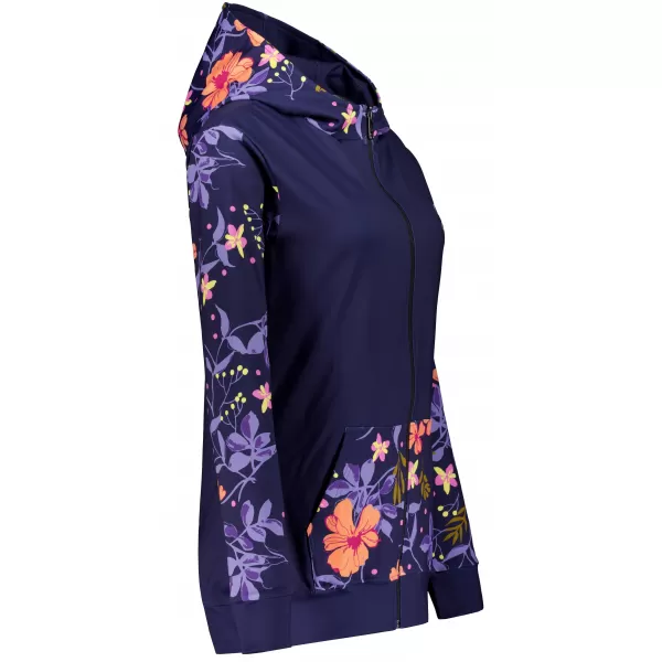  Dámská mikina na zip premium ALTISPORT VOJ/ALW063MI02 TMAVĚ FIALOVÁ 