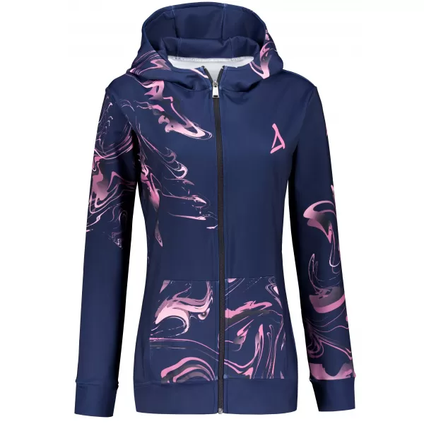  Dámská mikina na zip premium ALTISPORT VOJ/ALW064MI02 MODRORŮŽOVÁ 