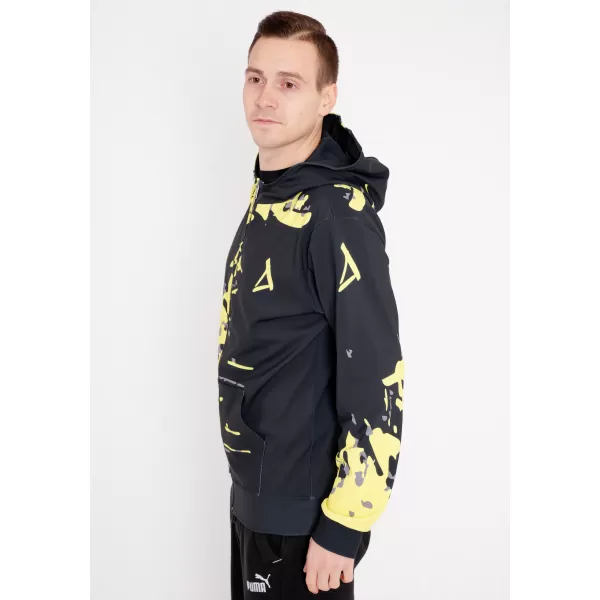  Pánská mikina na zip premium ALTISPORT VOJ/ALM057MI02 FLUO YELLOW 