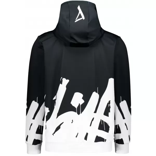  Pánská mikina premium ALTISPORT VOJ/ALM069MI01 ČERNOBÍLÁ 