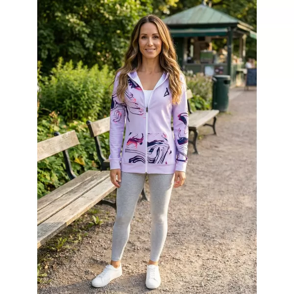  Dámská mikina na zip premium ALTISPORT VOJ/ALW064MI02 LILA 