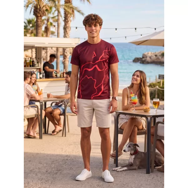 Pánské funkční triko premium ALTISPORT VOJ/ALM073TR01 WINE RED 