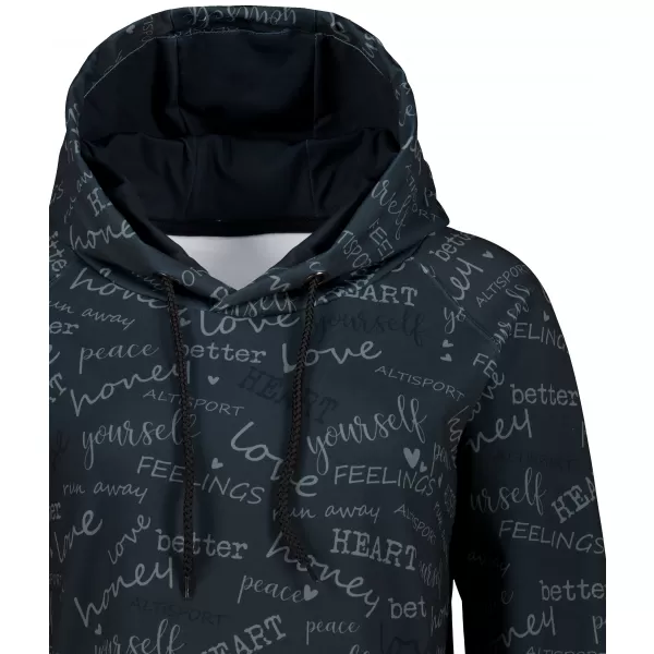  Dámská funkční mikina premium ALTISPORT VOJ/ALW067MI03 ČERNÁ 