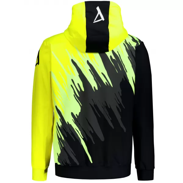  Pánská mikina na zip premium ALTISPORT VOJ/ALM006MI02 ČERNOŽLUTÁ 