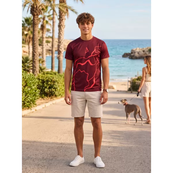  Pánské funkční triko premium ALTISPORT VOJ/ALM073TR01 WINE RED 