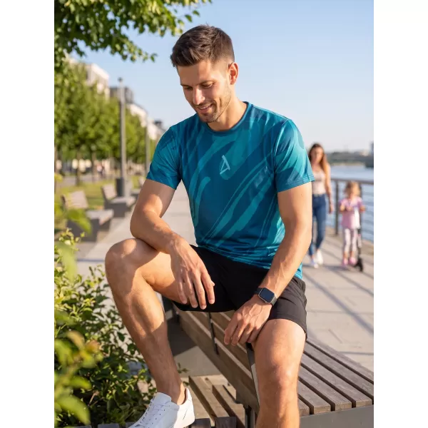  Pánské funkční triko premium ALTISPORT VOJ/ALM072TR01 PETROLEJOVÁ 