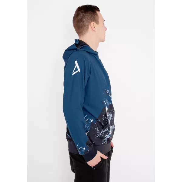  Pánská mikina na zip premium ALTISPORT VOJ/ALM059MI02 NAVY 