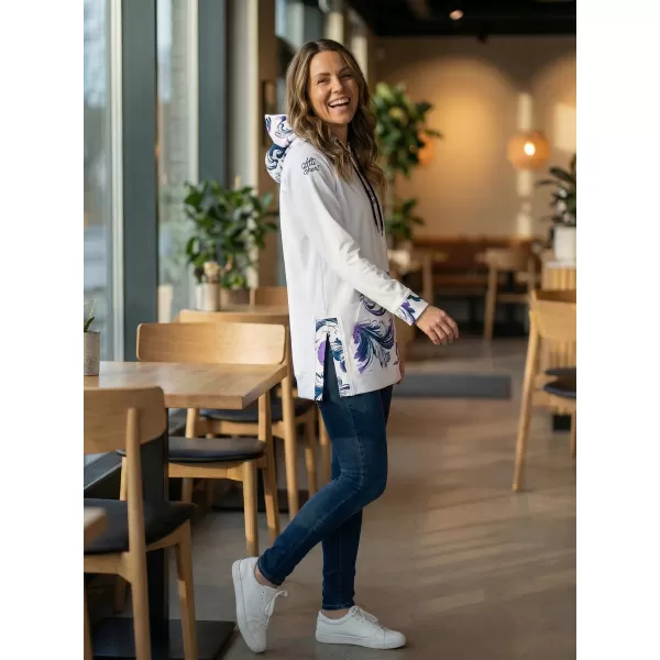  Dámská funkční mikina premium ALTISPORT VOJ/ALW065MI03 BÍLÁ/FIALOVÁ 