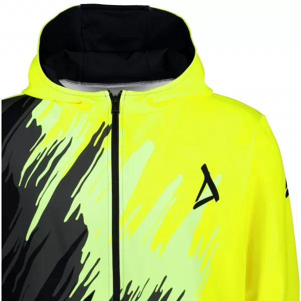  Pánská mikina na zip premium ALTISPORT VOJ/ALM006MI02 ČERNOŽLUTÁ 