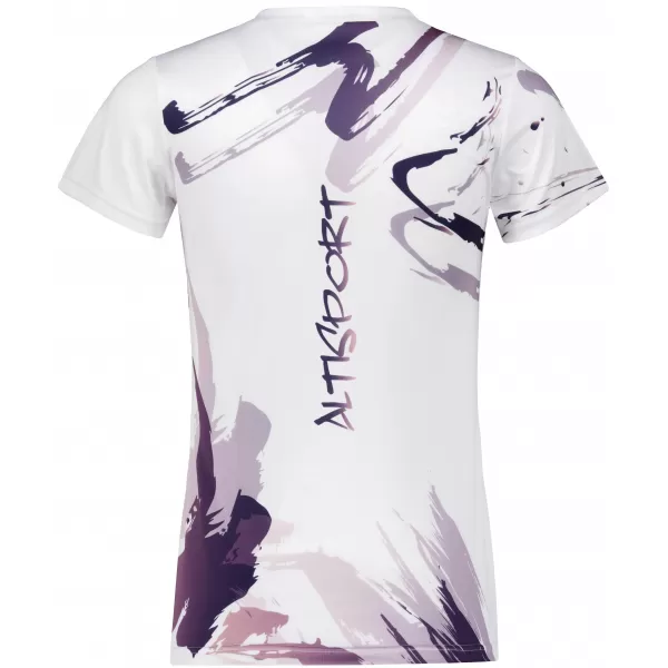  Dámské funkční triko premium ALTISPORT VOJ/ALW074TR01 BÍLOFIALOVÁ 