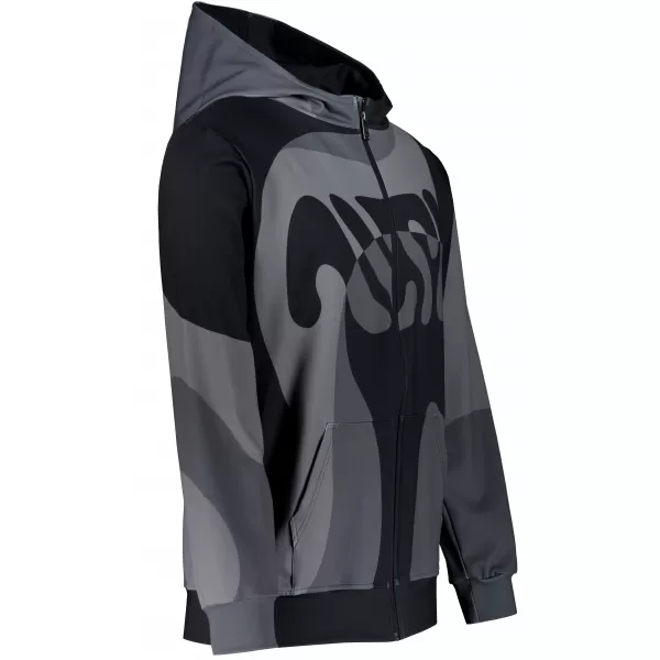  Pánská mikina na zip premium ALTISPORT VOJ/ALM056MI02 ČERNÁ 