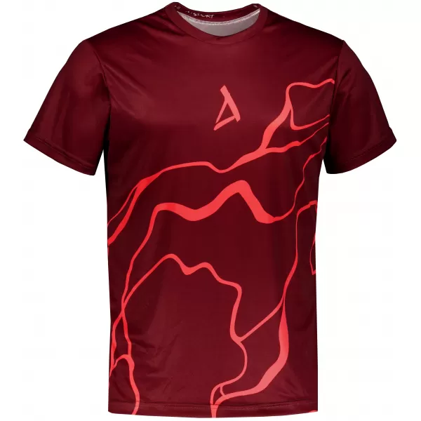 Pánské funkční triko premium ALTISPORT VOJ/ALM073TR01 WINE RED 