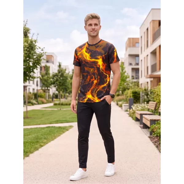  Pánské funkční triko premium ALTISPORT VOJ/ALM071TR01 ČERNOŽLUTÁ 