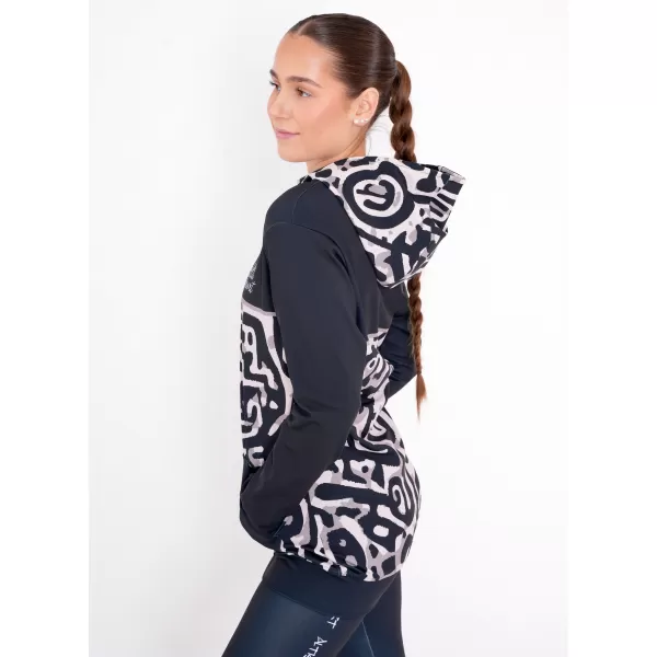  Dámská mikina na zip premium ALTISPORT VOJ/ALW060MI02 ČERNOHNĚDÁ 