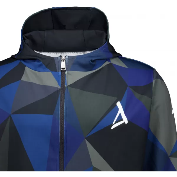  Pánská mikina na zip premium ALTISPORT VOJ/ALM007MI02 TMAVĚ MODRÁ 